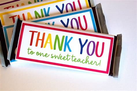 Teacher Appreciation Candy Printables