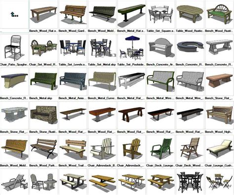 Sketchup Furniture Exterior 3D models download – Free Autocad Blocks & Drawings Download Center