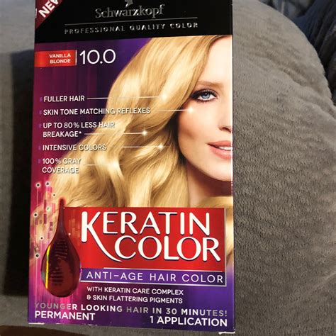 Keratin Color Vanilla Blond on Mercari | Keratin, Hair color, Blonde