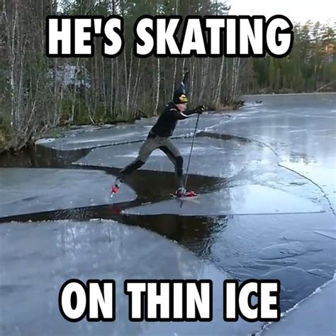 He's Skating On Thin Ice | This is extreme ice skating... ⛸🙊 | By LADbible