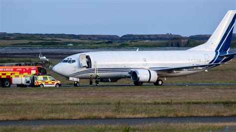 Isle of Man Airport runway reopens after emergency landing oil spill - BBC News