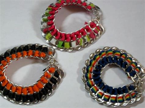 Beer tab jewelry Beer Tab Crafts, Coke Can Crafts, Can Tab Crafts, Wine ...