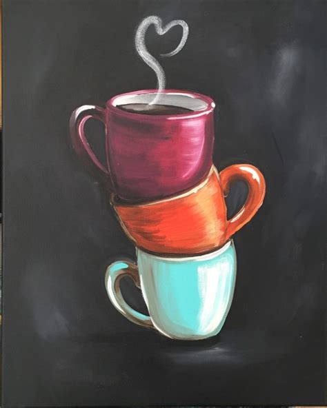 Sip and Paint- "Coffee Cups" - Art Studio 27