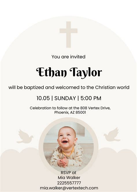 FREE Baptism Invitation Templates Printable Baptism Invitations Templates – Access Our ...