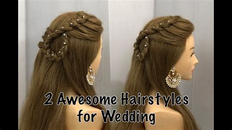 Beautiful Open Hairstyle for Wedding or party | Easy Hairstyles - YouTube