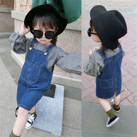 DIIMUU Summer Fashion 2-9 Years Kids Girls Denim Dress Baby Clothes ...