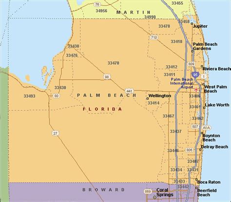 Palm Beach county map