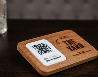 QR Code Menu Sign, Restaurant Menu, Wooden Table Menu, Scan for Menu, QR Code Sign, 10861 - Etsy