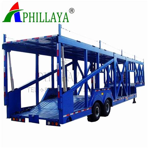 5- 10 Transport Carrier Truck Semi Car Hauler Trailer on Sale - China ...