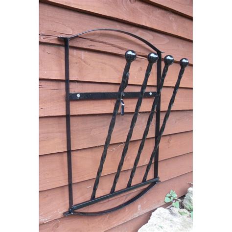 Wellington boot wall mounted Rack wrought iron