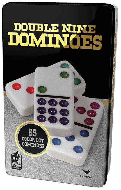 Double Nine Colour Dot Dominoes - The Granville Island Toy Company