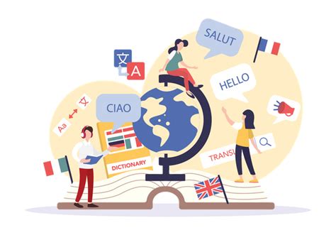 Premium Foreign Language Illustration pack from Network & Communication Illustrations