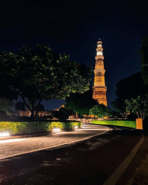 India Diaries on Instagram: “Night view of Qutub Minar! . Pic Credits ...