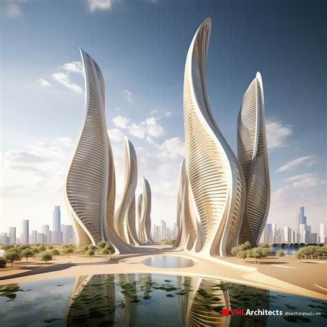 Futuristic city in the Saudi Arabian desert by VHLArchitecs by Vo Huu ...