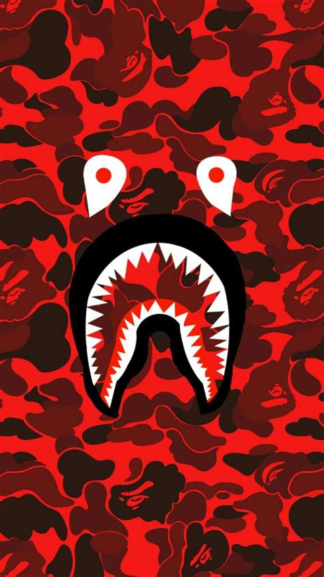 Bape shark face red camo | Bape wallpapers, Bape wallpaper iphone, Bape shark wallpaper