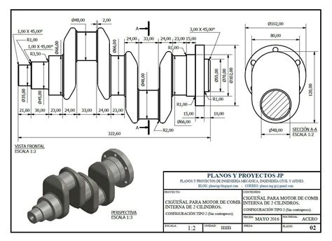 AUTOCAD PRACTICE crankshaft - Cadbull