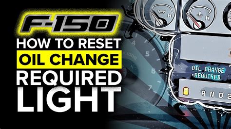 How To Reset Oil Change Required Light On 2010 Ford F 150 🛻 - YouTube