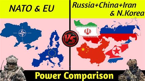 Nato EU vs Russia China Iran and North Korea military power 2022 | US ...