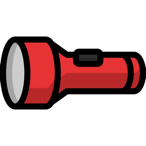 Free torch or flashlight icon, lineal color icon 18245887 PNG with ...