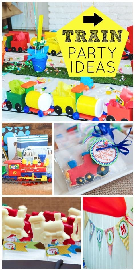 Trains / Birthday "Liam's 2nd Train birthday party" | Catch My Party | Trains birthday party ...