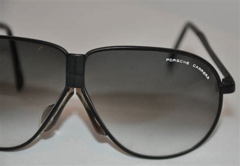 Porsche Carrera Black Hardware Folding Sunglasses at 1stDibs