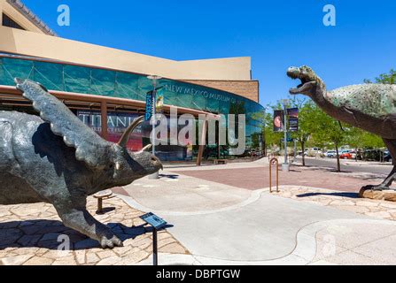 USA NEW MEXICO ALBUQUERQUE Dinosaurs on display at the Museum of ...