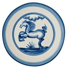 M.A. Hadley Pottery | Blue Horse Pattern http://hadleypottery.com/shop ...