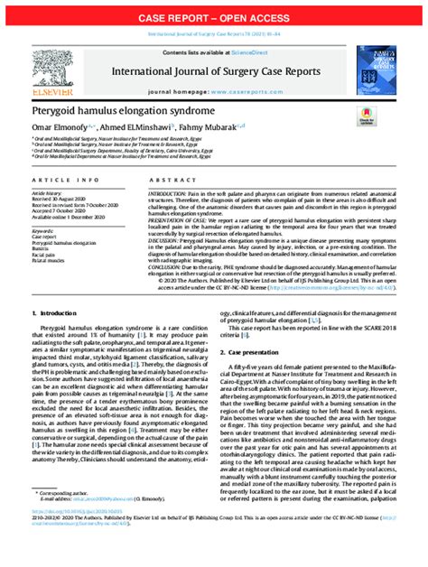 (PDF) Pterygoid hamulus elongation syndrome | Fahmy Mobarak - Academia.edu