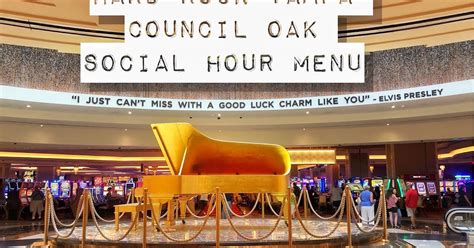 New Social Hour Menu at Council Oak, Seminole Hard Rock Tampa | I Run For Wine