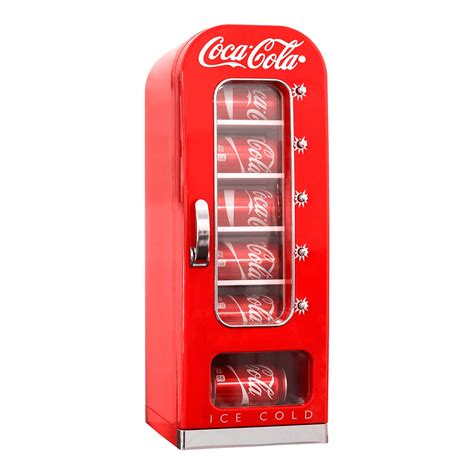 Buy KoolatronCoca-Cola Retro Vending Machine Style 10 Can Mini Fridge with Display Window AC/DC ...