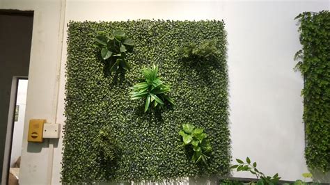 Artificial Greenery Art Plant Wall For Indoor&outdoor Landscaping - Buy Plastic Artificial ...