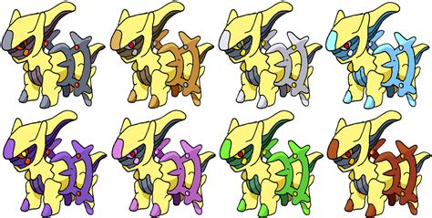 Arceus Shiny Pokedoll - Set 1 by DarkMagmaRoy491 on DeviantArt