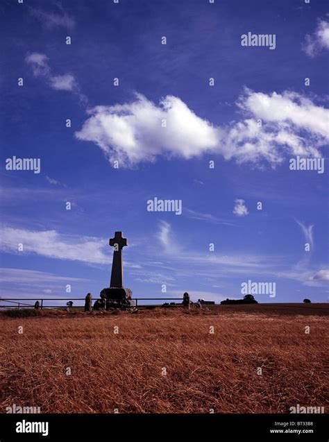 The Flodden Monument commemorating The Battle of Flodden Field 1513 near the village of Branxton ...