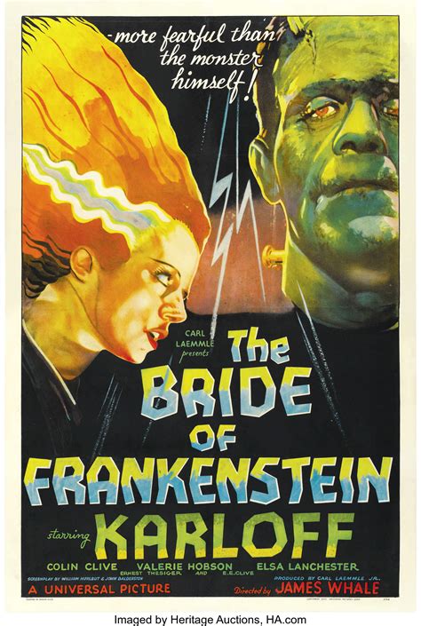 The Bride of Frankenstein (Universal, 1935). One Sheet (27" X 41 ...