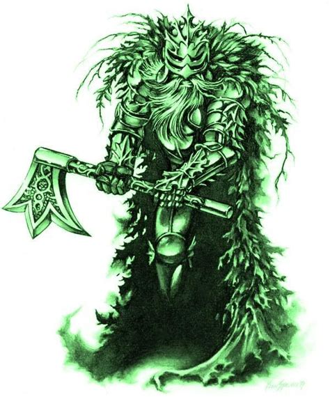 The Green Knight | Green knight, Hellboy art, Undead art