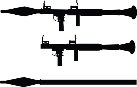 RPG-7 Rocket grenade icon on white background. rocket launcher sign. RPG-7 rocket launcher ...