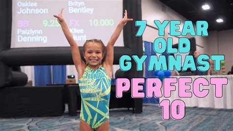 7 YEAR OLD GYMNAST SCORES A PERFECT 10| Rachel Marie - YouTube