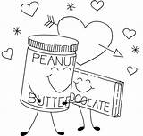 Peanut Butter Coloring Pages Sketch Page sketch template