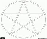 Pentacle Coloring Page sketch template