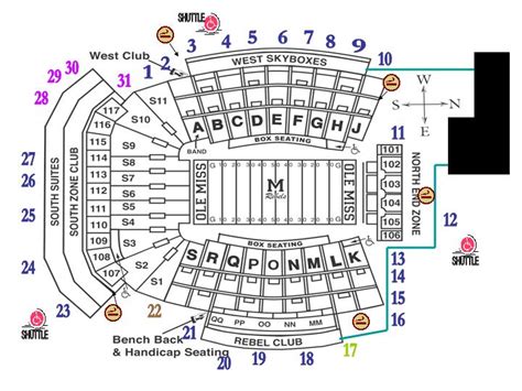 Vaught-Hemingway Stadium at Hollingsworth Field Seating Chart