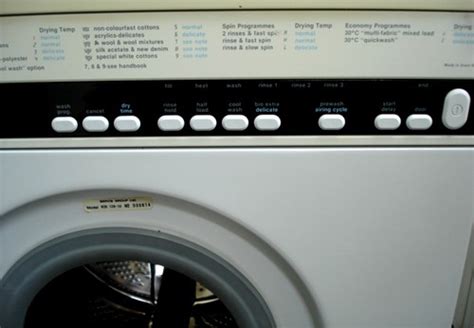 Servis WDB12 Washer Dryer 1990 | Fascia panel with washing a… | Flickr