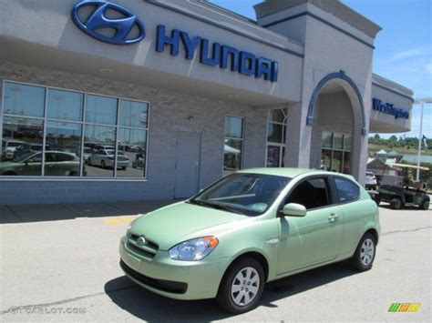 2011 Apple Green Metallic Hyundai Accent GL 3 Door #66615670 | GTCarLot ...