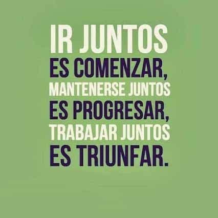 El Trabajo en equipo nos ayuda a triunfar en la vida | Frases ...