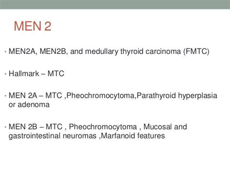 Men syndromes