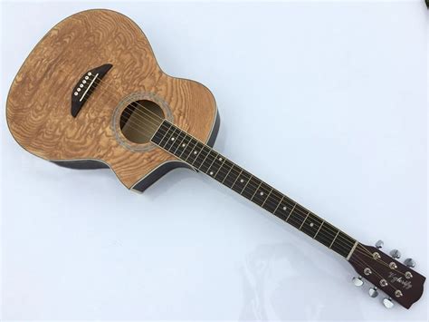 Aliexpress.com : Buy single cutway acoustic electric guitar manchurian ash wood with EQ from ...