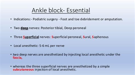 Peripheral Nerve block(ankle block,wrist block, digital block)