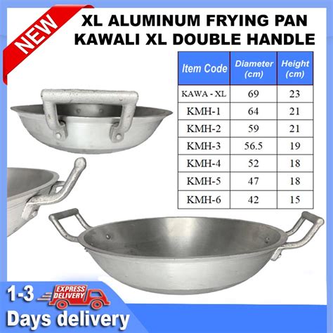 KAWALI / CAWALI BIG SIZE MAKAPAL MALAKI ALUMINUM FRYING PAN KAWA ...