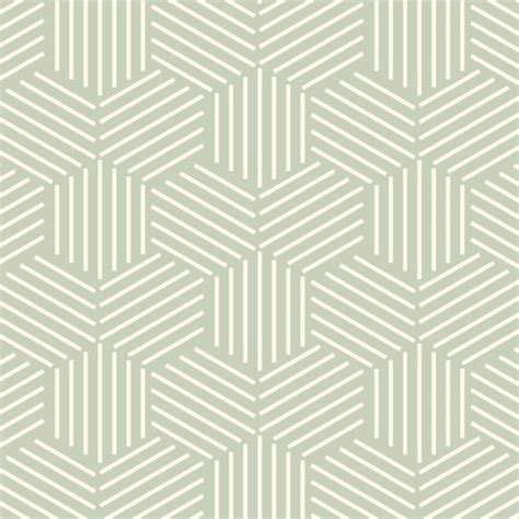 Sage Green Geometric Wallpaper - Peel and Stick - The Wallberry