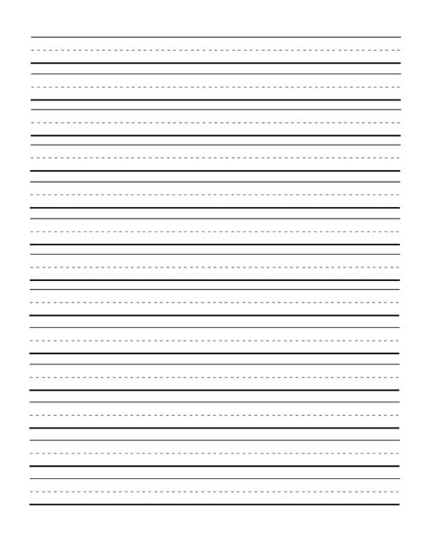 Free Writing Paper Template & 1st Grade Printable Lined Paper | Free ...