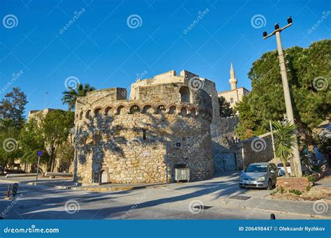 CESME -TURKEY - APRIL 25, 2018: a View of the Historical Cesme Castle in Cesme, Turkey Editorial ...